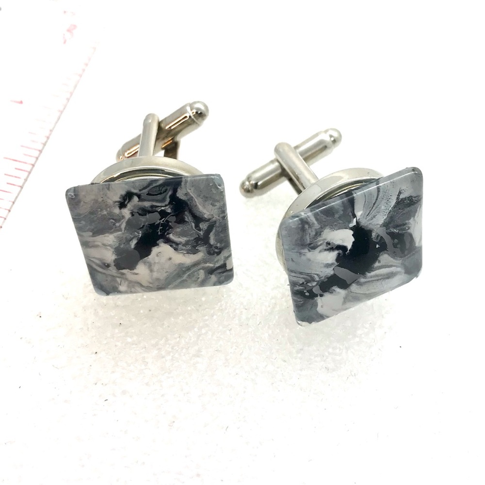 Cufflinks silver plated handcrafted 20mm Snaps